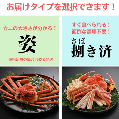 【12月1～20日到着】高級料亭 越前がに ズワイガニ ボイル済 700g～900g 国産 冷蔵かに 捌き済選択OK 着日指定可